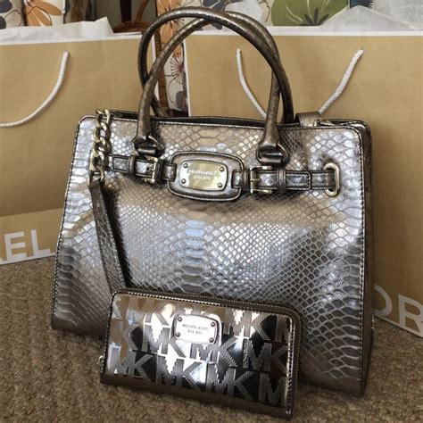 michael kors georgia silber|Michael Kors handbags silver.